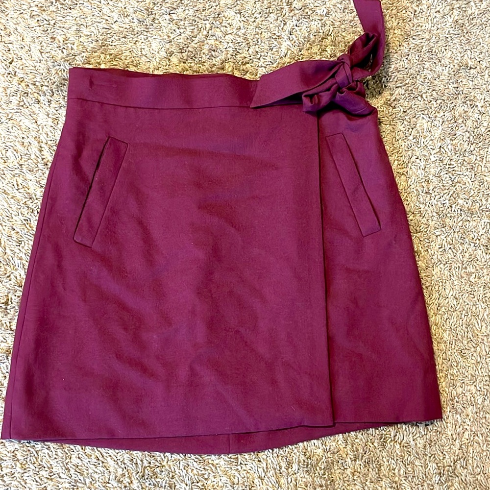J Crew Wrap Mini Skirt